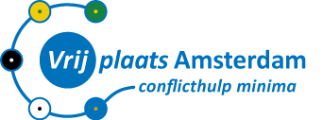Logo Vrijplaats Amsterdam / Conflicthulp Minima